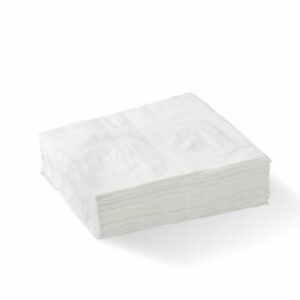 1/4 Fold White Lunch Napkin 1 Ply