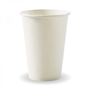 10oz White Single Wall Cup