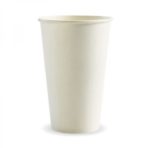 16oz White Single Wall Cup
