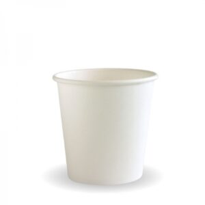 4oz White Single Wall Cup