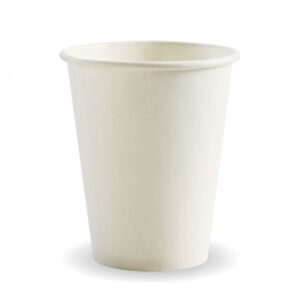 8oz White Single Wall Cup