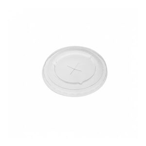 PET Clear Cup Flat Lid