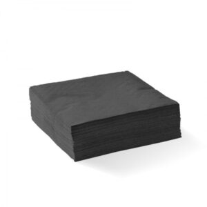 2 Ply Black Cocktail Napkin