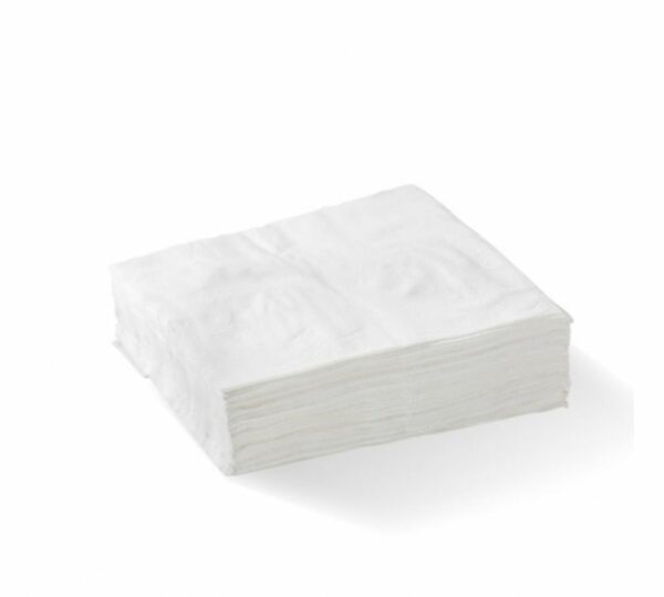 1/4 Fold White Lunch Napkin 1 Ply