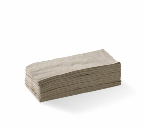 1/8 Fold Natural Lunch Napkin 1 Ply
