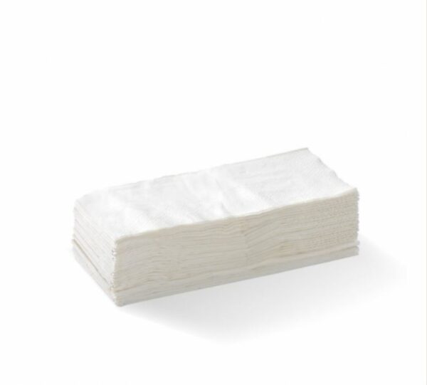 1/8 Fold White Lunch Napkin 2 Ply
