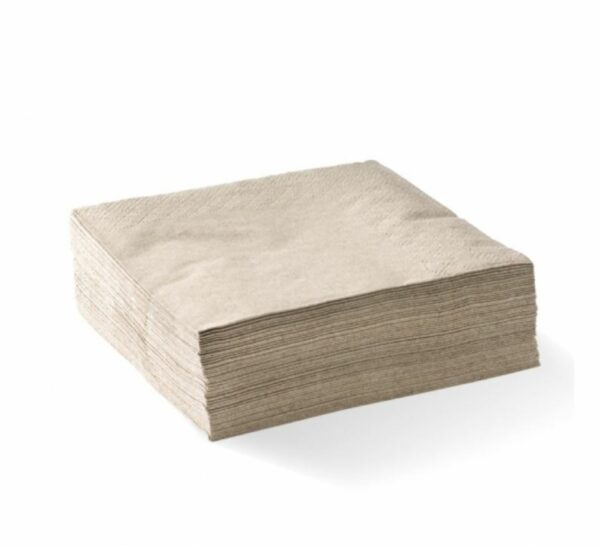 1/4 Fold Fold Natural Lunch Napkin 1 Ply