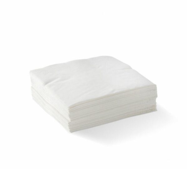 2 Ply White Cocktail Napkin