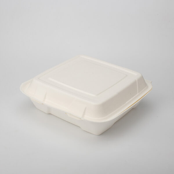 9X9" Sugarcane Clamshell - B025