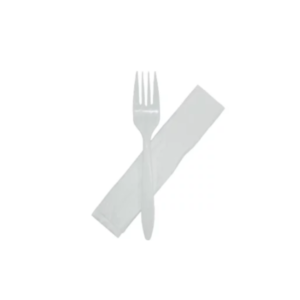 Plastic Fork & Paper Napkin