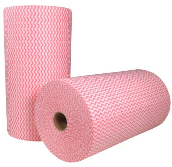 Heavy Duty Wipes on a Roll - Red