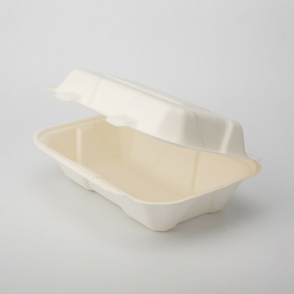 9X6" Sugarcane Clamshell - B034